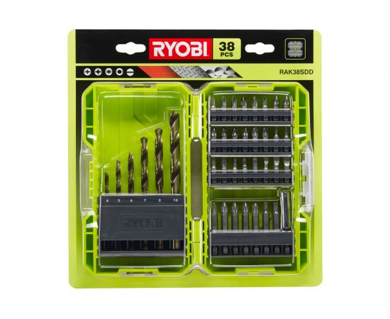 Набор бит и сверел RAK38SDD 38 шт Ryobi 5132003303 – изображение 2