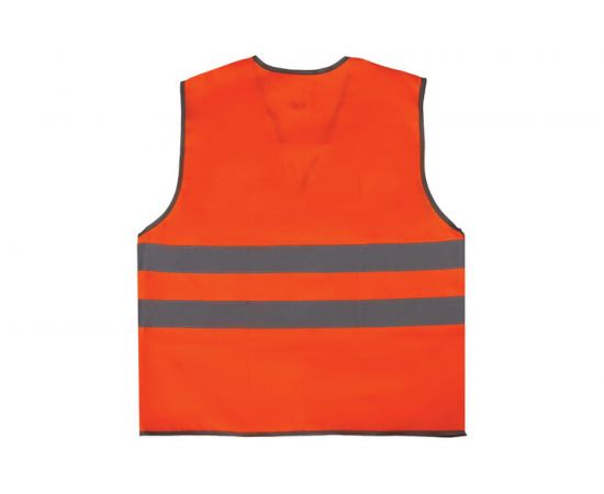 Сигнальный жилет ГРАНДМАСТЕР ГОСТ, 2 светоотражающие полосы, оранжевый, XL/52-54, 610831 – изображение 2