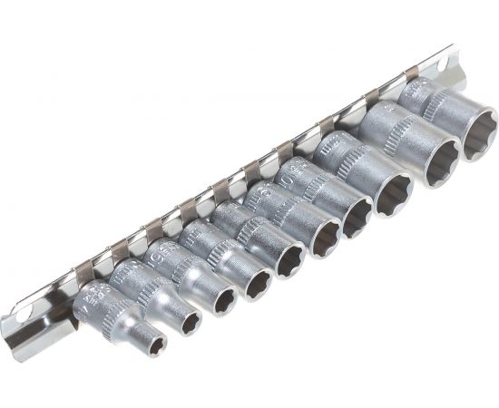 Набор торцевых головок Супер лок (10 шт; 1/4; 4-13 мм) ЕРМАК 736-114 – изображение 2