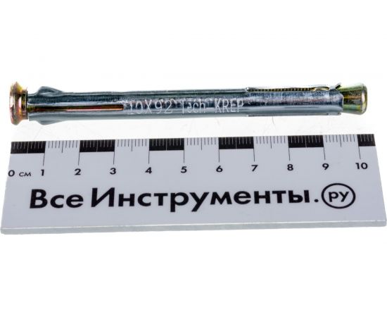 Рамный металлический дюбель 10х92, 2шт - пакет Tech-Krep 102907 – изображение 3