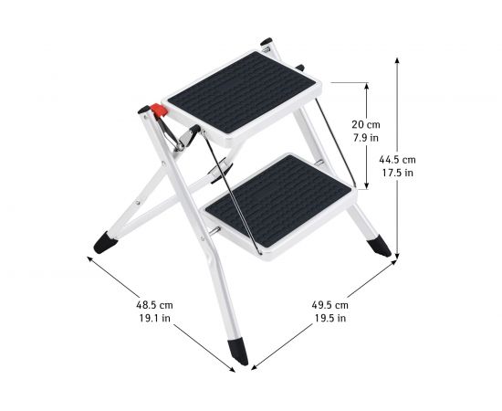 Стальная 2-х ступенчатая стремянка ART MOON ROCK 699485 – изображение 4