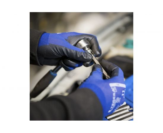 Рабочие нейлоновые ультратонкие перчатки TEGERA с манжетой, полиуретановый облив, р-р 9 777-9 – изображение 4