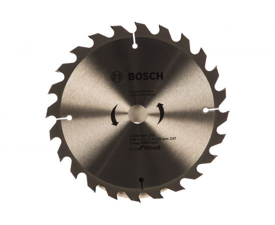 Пильный диск ECO WOOD (190x20 мм; 24T) Bosch 2608644375 – изображение 4
