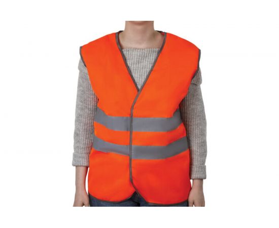 Сигнальный жилет ГРАНДМАСТЕР ГОСТ, 2 светоотражающие полосы, оранжевый, XL/52-54, 610831 – изображение 4