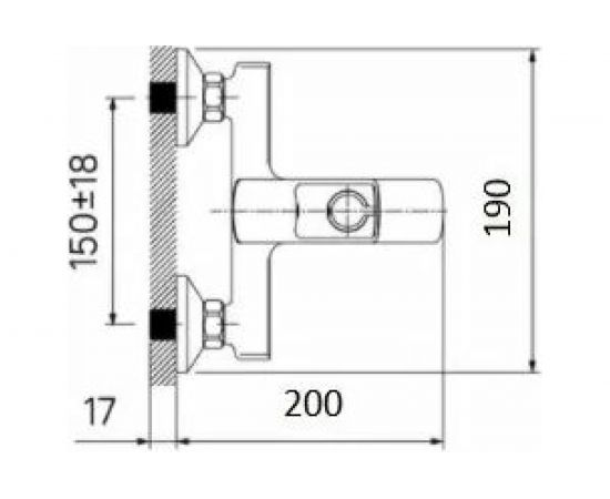 Смеситель для ванной и душа WISENT с коротким изливом 32243 – изображение 5