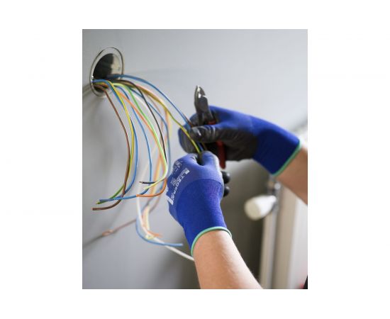 Рабочие нейлоновые ультратонкие перчатки TEGERA с манжетой, полиуретановый облив, р-р 9 777-9 – изображение 5