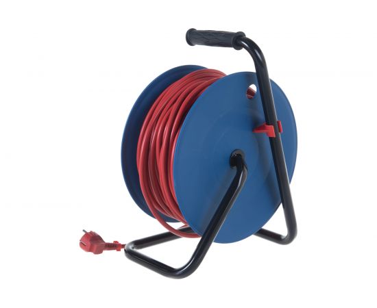 Удлинитель на пластиковой катушке Power Cube 4 розетки, с заземлением, IP20, 16А, 50м, ПВС 3*1,5мм2 PC20503 – изображение 5