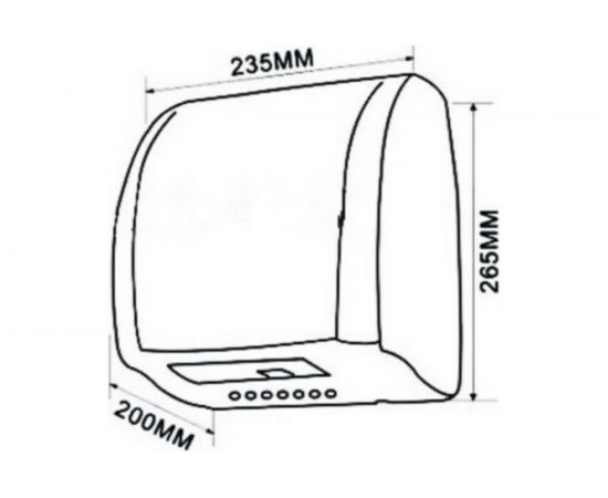 Сушилка для рук CONNEX HD-2100 CHROMEPLATE 456178 – изображение 5