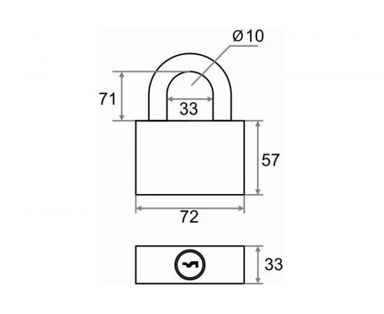 Навесной замок Trodos BC-IG1-70L Box 210212 – изображение 6
