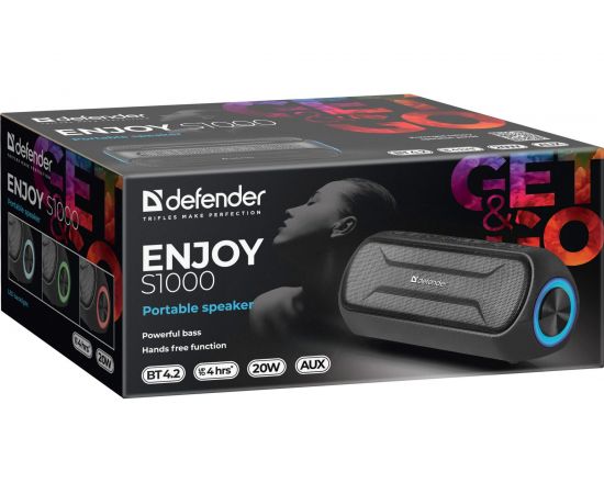 Портативная акустика Defender Enjoy S1000, 20Вт, bluetooth, 65688 – изображение 6