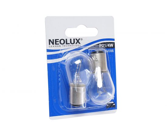 Автолампа NEOLUX P21 4W BAZ15d блистер, 2шт 12V 1 10 N566-02B 