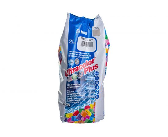Затирка MAPEI ULTRACOLOR PLUS №133 для швов с водоотталкивающим и антигрибковым эффектом, песочный 2 кг 15927 