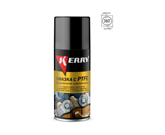 Смазка (PTFE; 210 мл) для цепей мото- и велотехники KERRY 11604764 