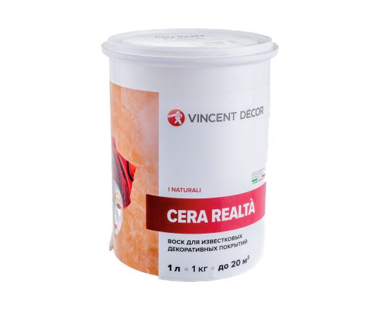 Защитный воск VINCENT DECOR CERA REALTA для венецианской штукатурки 1л 404-133 