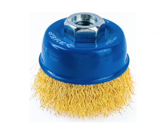 Щетка чашечная (60 мм; М14; витая латунированная стальная проволока 0.3 мм) для УШМ 3526-060_z02 