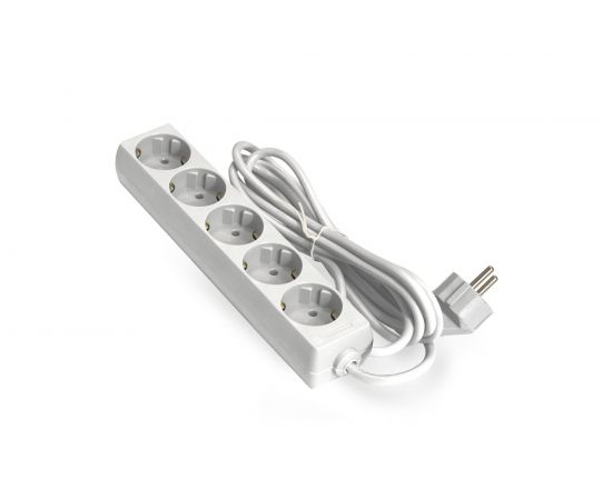 Удлинитель ExeGate ECE-5-1.8W 5 евророзетки с заземлением, 1.8м, белый 285821 