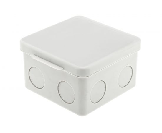 Распределительная коробка GUSI ELECTRIC 80х80х55 без отверстий 3 муфты, IP54, ОП, серый С3В80 Евро 