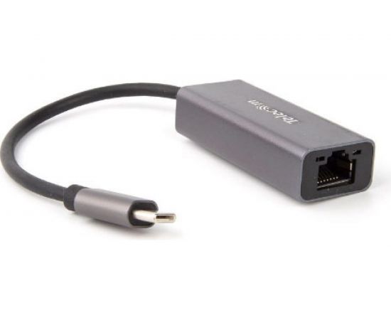 Кабель-переходник Telecom USB 3.1 Type-C - RJ-45, 1000Mbps Ethernet, Aluminum Shell, 0.15м TU320M 