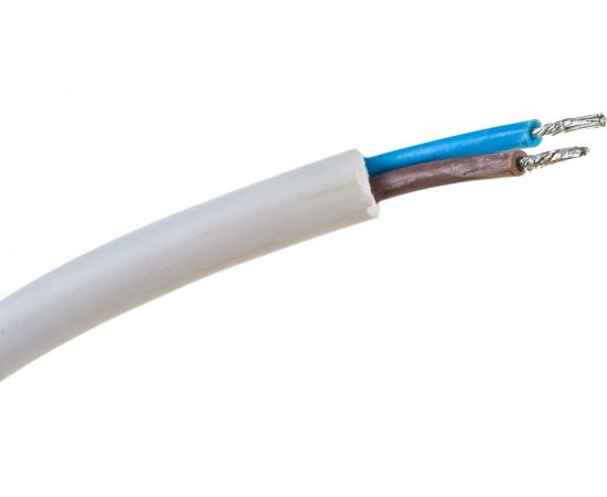 Шнур DORI ПВС 2х0,75 с вилкой 5,0 м белый 41467 – изображение 2