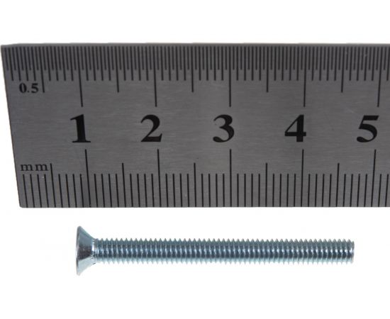 Винт ЗУБР DIN 965, M4 x 40 мм, 10 шт, кл. пр. 4.8, оцинкованный, 303116-04-040 – изображение 2