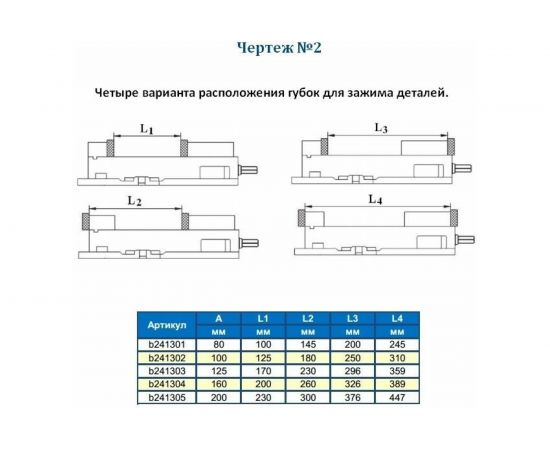 Станочные тиски GRIFF 100мм, 14кг, поворотные, прецизионные, серия QM16 b241301 – изображение 2