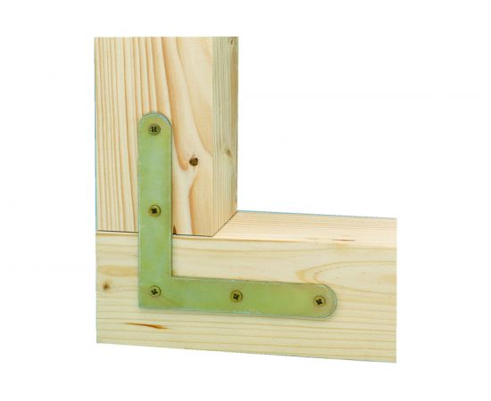 Уголок GAH ALBERTS плоский, оцинкованный, 150x150x20 мм 339746 – изображение 3