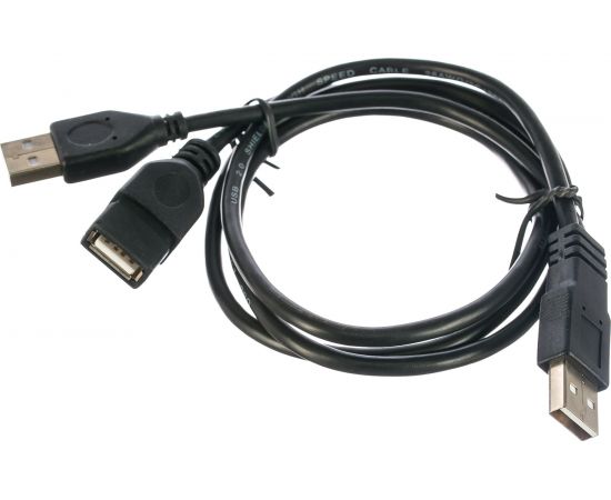 Кабель Cablexpert, удлинитель, USB2.0 Pro, 2xAM/AF, 90cм, экранированный, черный, CCP-USB22-AMAF-3 – изображение 3