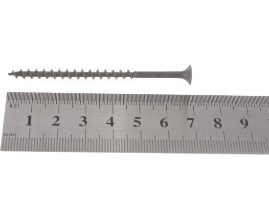 Саморез по дереву для ГКЛ Метизный двор 4,2x70, крупная резьба, оксидированный, 200 шт. 4607159062536 – изображение 3