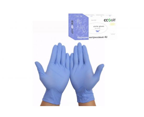 Нитриловые перчатки EcoLat 4U, 100 шт./уп. размер XL, 3037/XL – изображение 3
