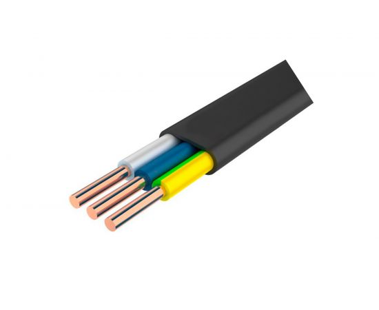 Кабель Промэл твердый плоский негорючий ВВГп-нг 3*1,5 ГОСТ 10М 4630017892242 – изображение 4