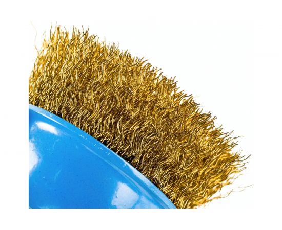 Щетка чашечная (60 мм; М14; витая латунированная стальная проволока 0.3 мм) для УШМ 3526-060_z02 – изображение 4