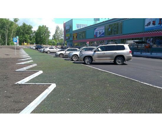 Газонная решетка Gidrolica 60х40х6,4 см - пластиковая зеленая кл.D400 601 – изображение 4