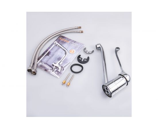 Хирургический смеситель для кухни Maxonor, хром MN4254 – изображение 5