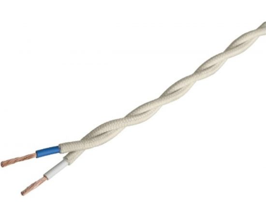 Силовой кабель Retro Electro ретро, 2х1,5, слоновая кость, длина бухты 20 2254728 – изображение 8