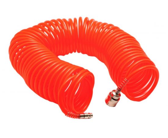 Шланг спиральный 15 м с быстросъемным соединением СЕРВИС КЛЮЧ 70607 