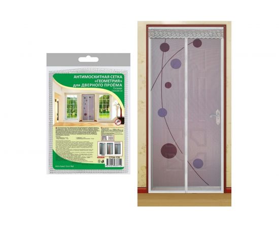 Антимоскитная сетка МУЛЬТИДОМ Геометрия для дверного, проема 2.1х1.0м CF84-139 