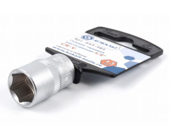 Торцевая головка КОБАЛЬТ 3/8, 13мм, Cr-V 643-385 