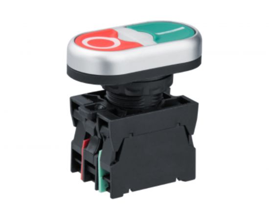 Кнопка Navigator NBI-B-03 I-0 d22мм, 230В, NO+NC 82810 