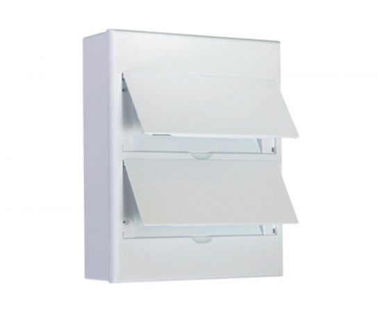 Распределительный навесной щит KRANZ на 24 модуля ЩРН-П-24 IP41 пластик белый KR-11-0325 