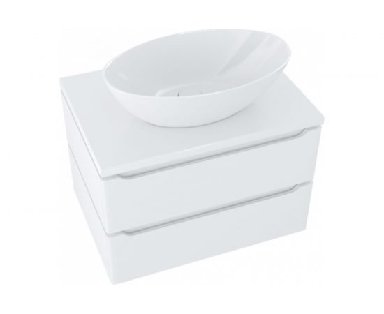 Тумба для ванной MIXLINE ""ВИКТОРИЯ-70"" Софт белый, под умывальник Джой-46Триумф-56/Ringo-53 ПВХ 547202 