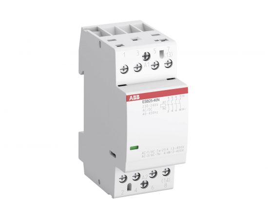 Контактор ABB ESB25-40N-01, модульный, 25А, АС-1, 4НО, катушка, 24В, AC/DC 1SAE231111R0140 