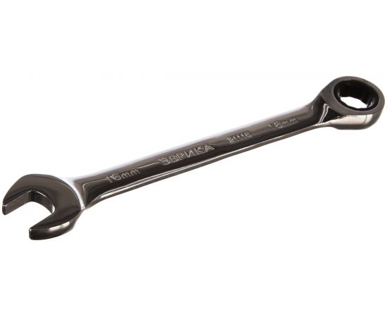 Комбинированный трещоточный ключ 16мм на держателе ЭВРИКА ER-21116H 