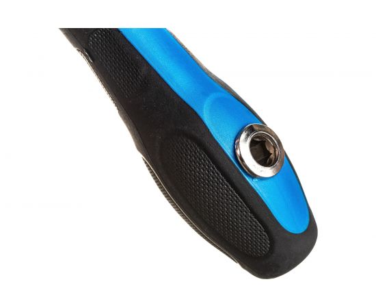 Комбинированная отвертка TUNDRA 3 в 1, PH2 и SL6 х 125 мм, шлиц магнитный, 2К рукоятка 1858734 – изображение 2