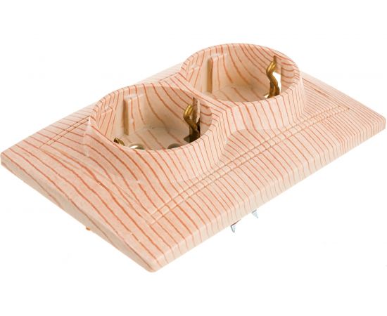 Розетка TDM двойная 2П+З 16А 250В "ЭКО" сосна "Таймыр" SQ1814-0214 – изображение 2