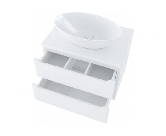Тумба для ванной MIXLINE ""ВИКТОРИЯ-70"" Софт белый, под умывальник Джой-46Триумф-56/Ringo-53 ПВХ 547202 – изображение 2
