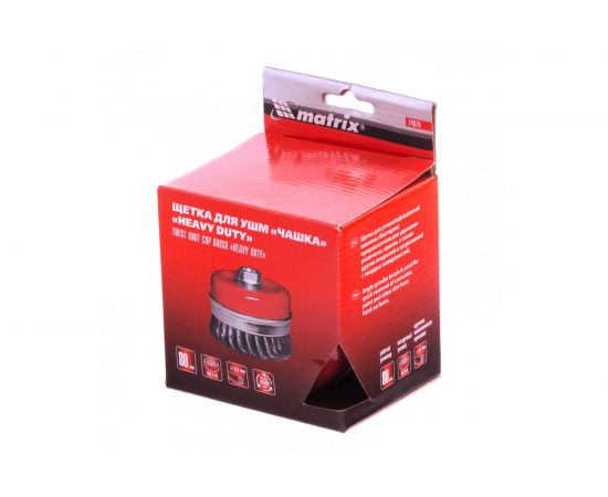 Щетка чашечная для УШМ (80 мм; М14) MATRIX 74670 – изображение 3