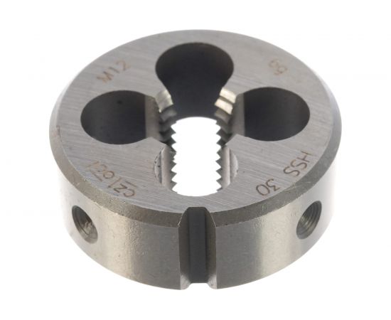 Плашка HSS М 12 шаг 1,75 мм. D38 мм Bucovice Tools 240120 – изображение 3