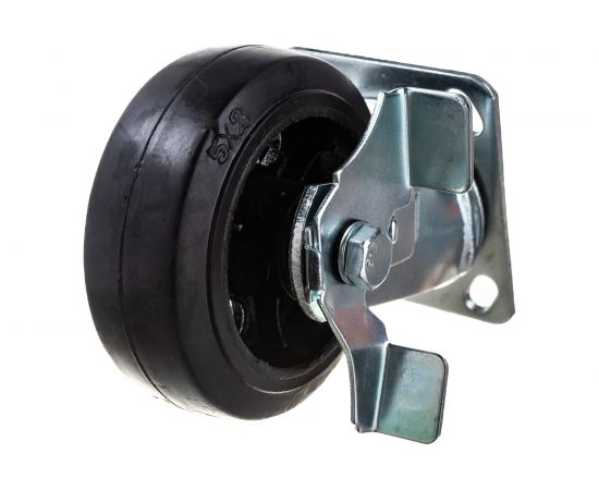 Колесо большегрузное обрезиненное поворотное с тормозом SCDB55 125 мм MFK-TORG 1084125 – изображение 3