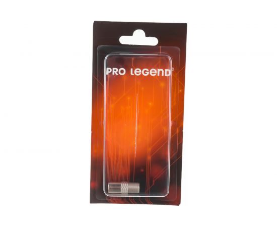 Антенный переходник Pro Legend F-розетка - TV вилка, прямой, PL2010 – изображение 3