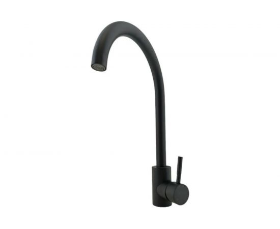 Смеситель для кухни OUTE цвет черный матовый, однорычажное управление T40313BK-1 – изображение 3
